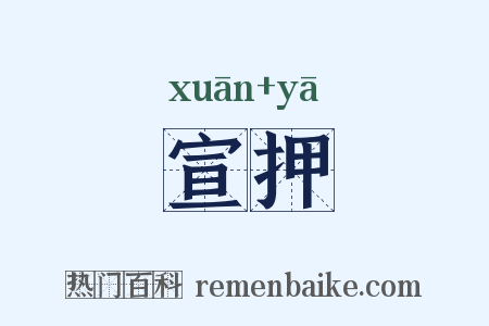 宣押是什么意思的图片